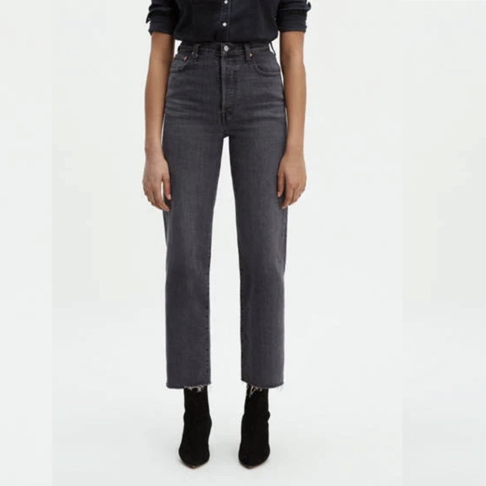 Levis Wedgie Fit Straight Black Jeans Size 27